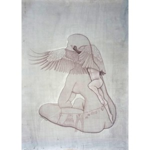 Kausar Iqbal, 8.3 x 11.7 Inch, Gouache on Paper, AC-KSQB-009